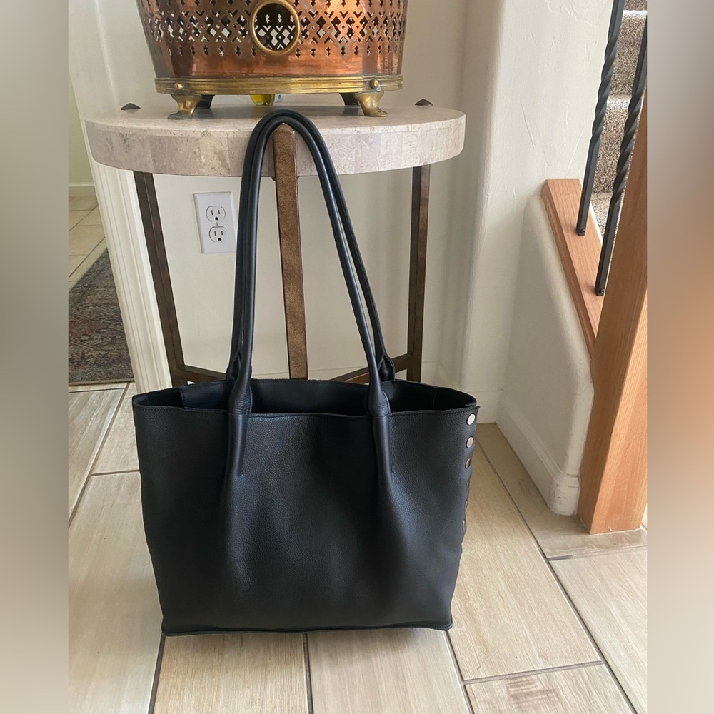 Hammitt Oliver Zip Tote in black and gun metal. Excellent condition